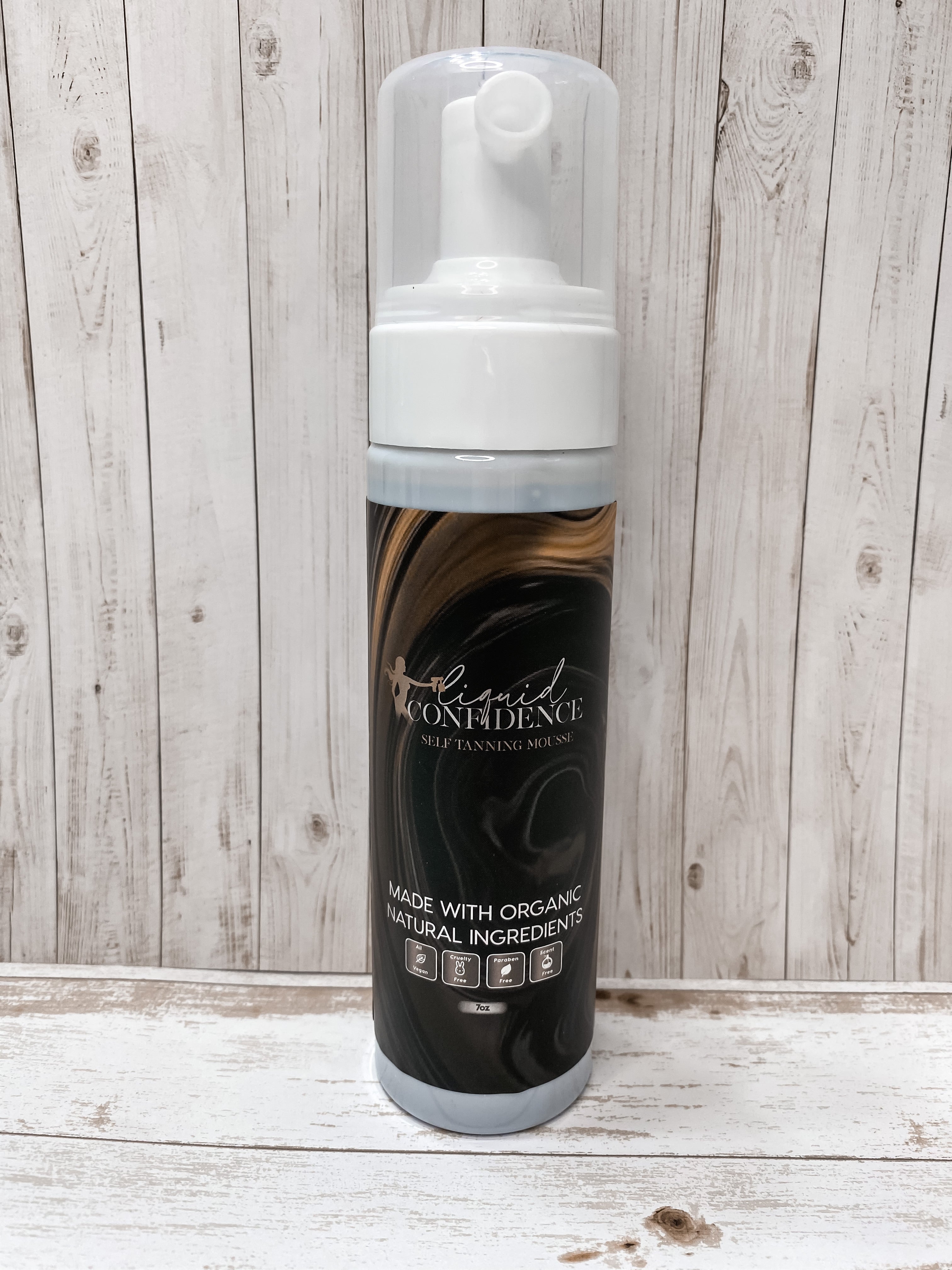 Liquid Confidence, Self Tanning Mousse (7oz)